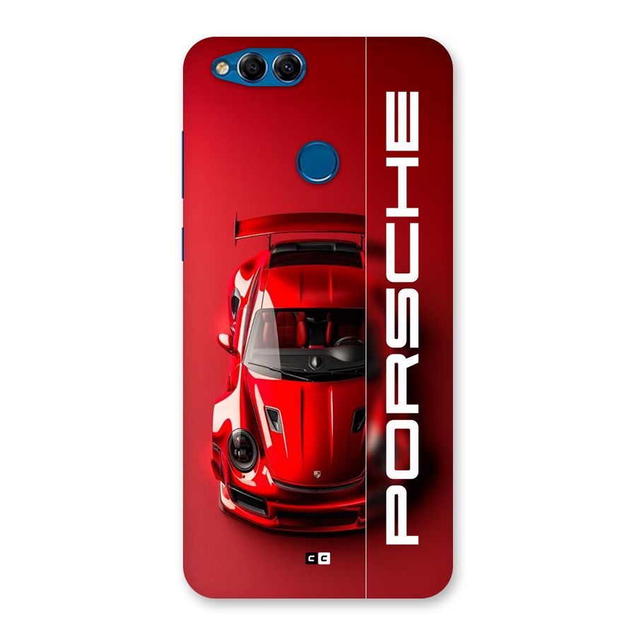 Red Porsche Back Case for Honor 7X
