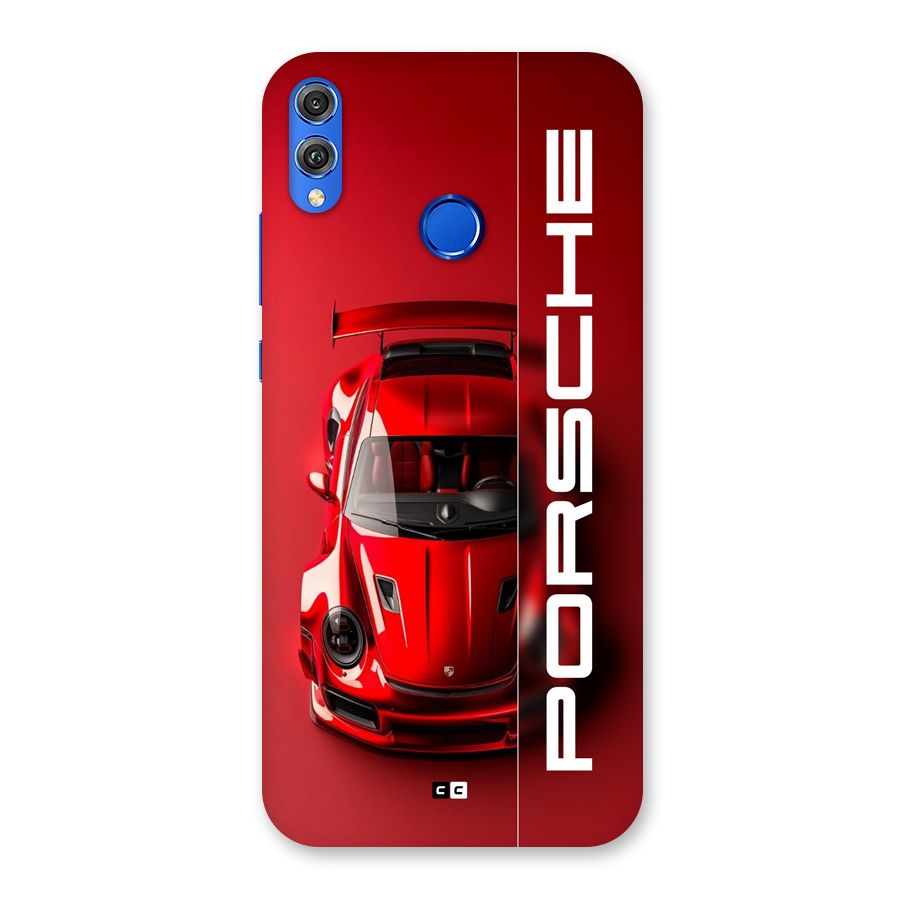 Red Porsche Back Case for Honor 8X