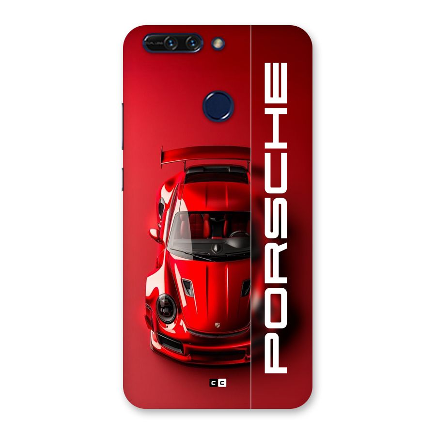 Red Porsche Back Case for Honor 8 Pro