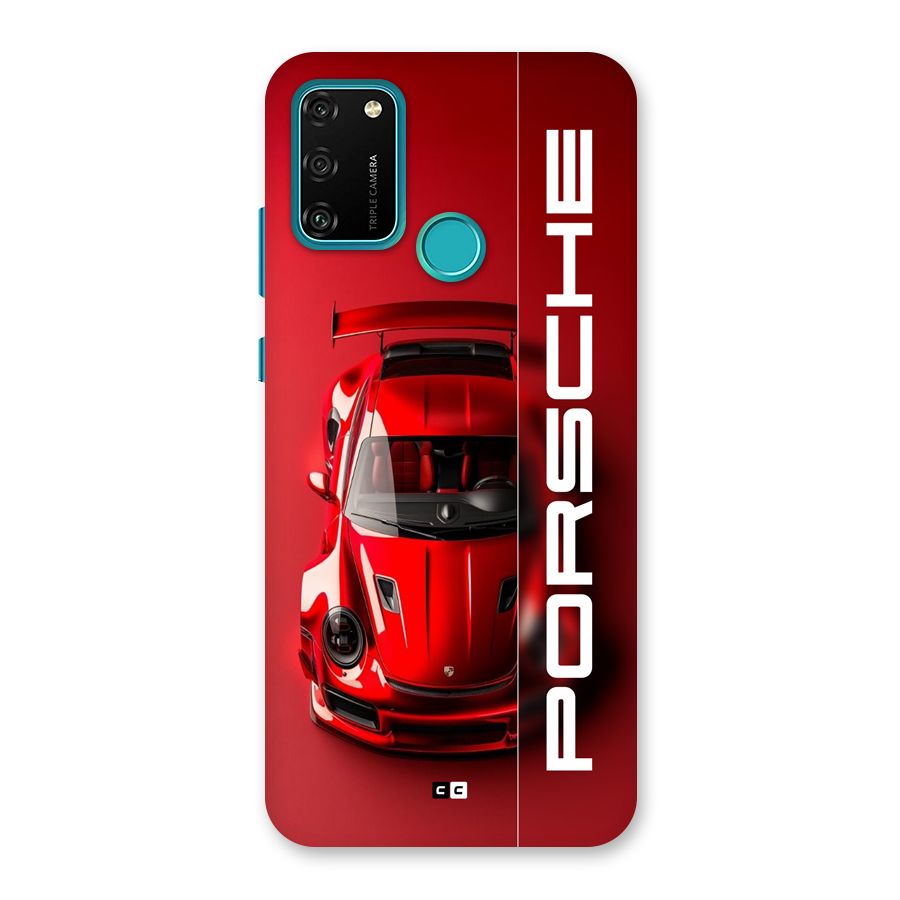 Red Porsche Back Case for Honor 9A