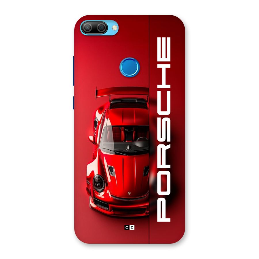 Red Porsche Back Case for Honor 9N