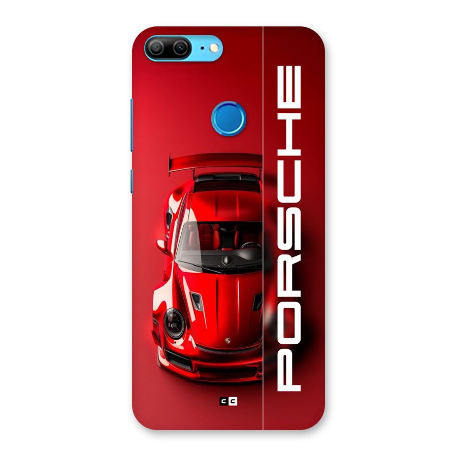 Red Porsche Back Case for Honor 9 Lite