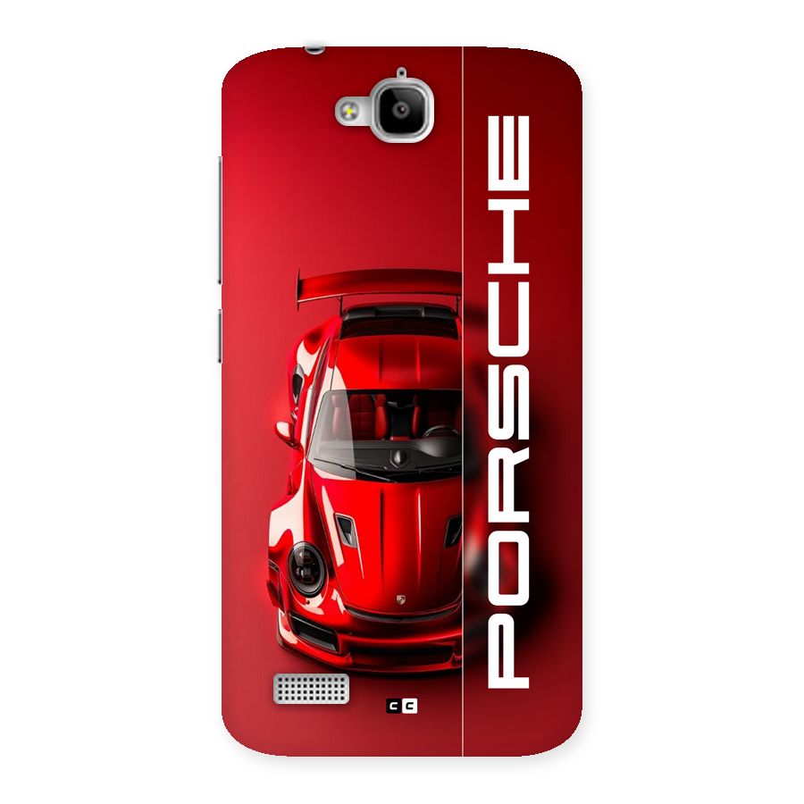 Red Porsche Back Case for Honor Holly