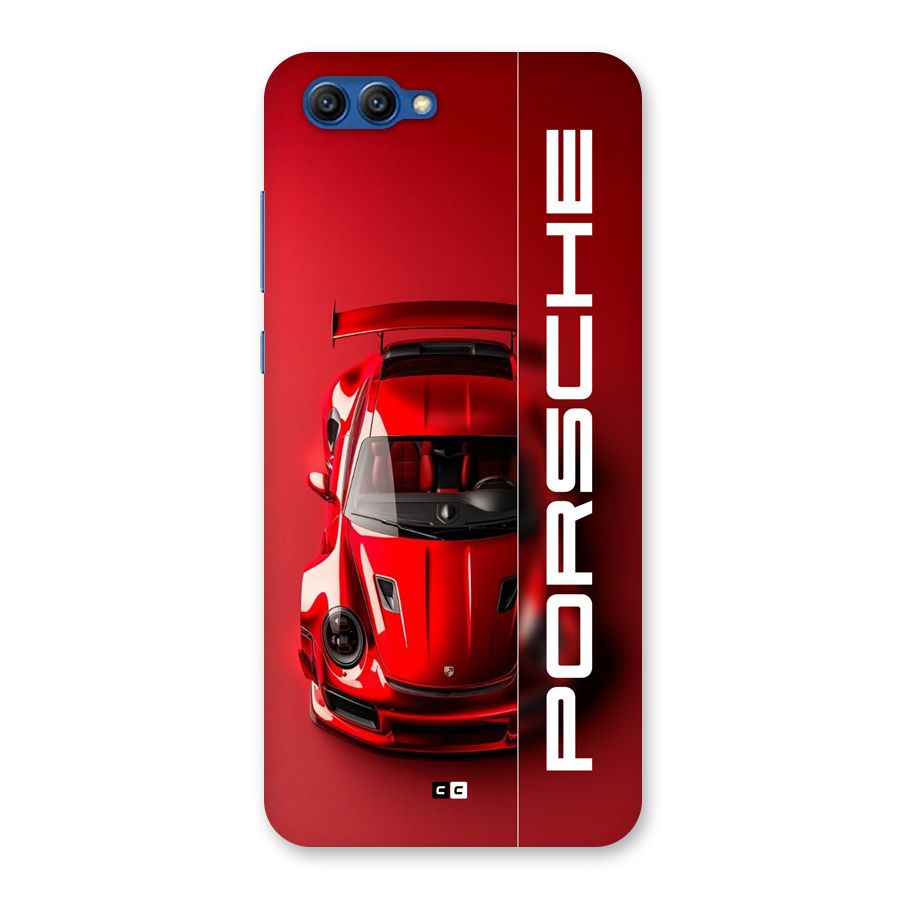 Red Porsche Back Case for Honor View 10