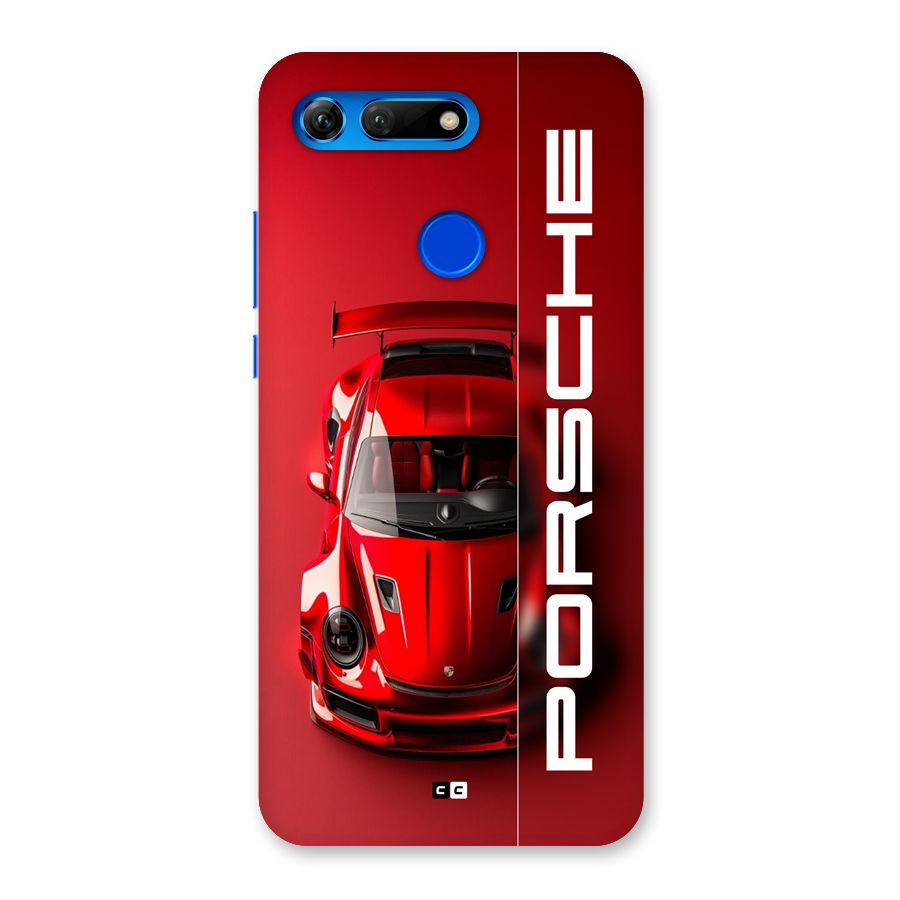 Red Porsche Back Case for Honor View 20