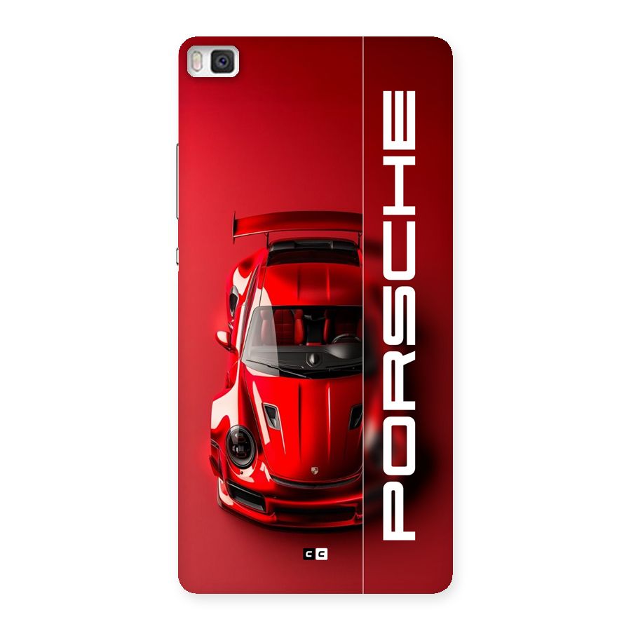 Red Porsche Back Case for Huawei P8