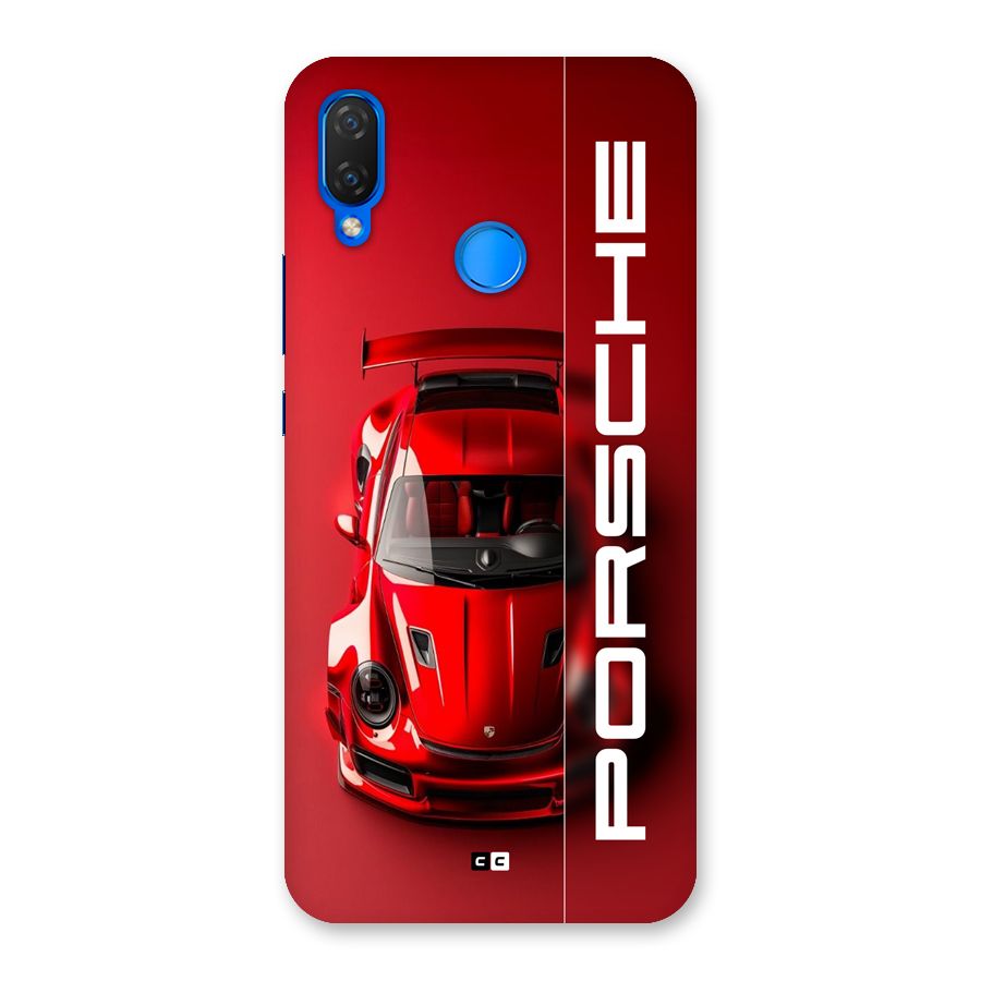 Red Porsche Back Case for Huawei P Smart Plus