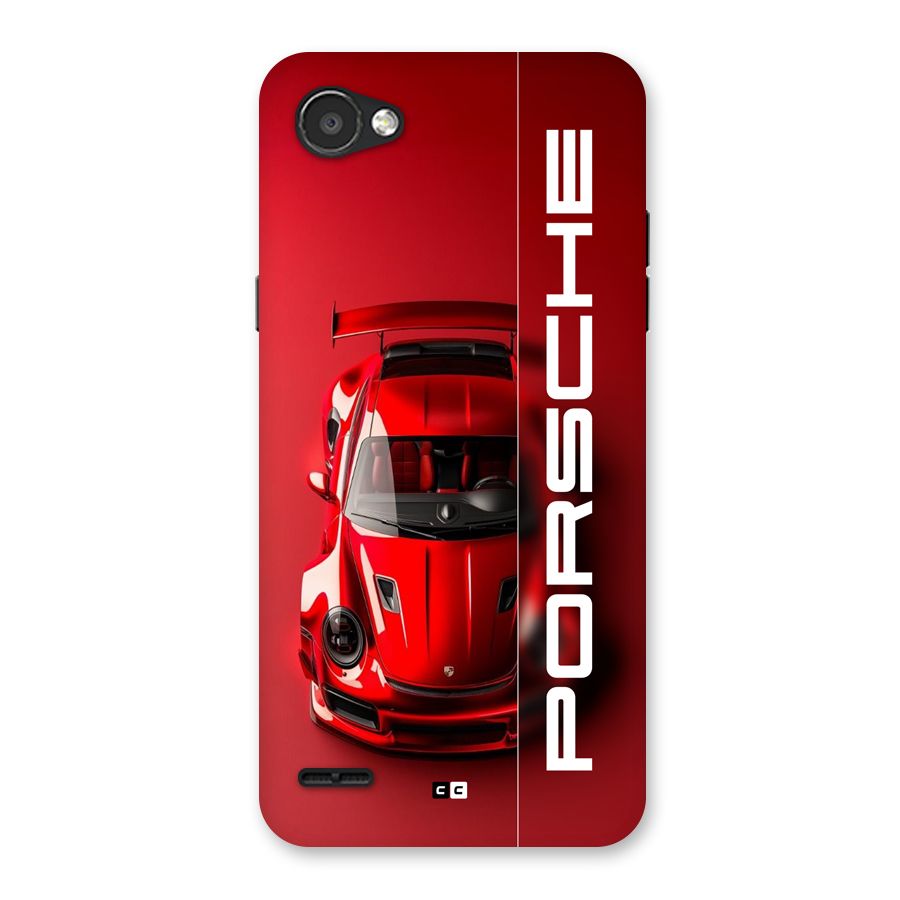 Red Porsche Back Case for LG Q6