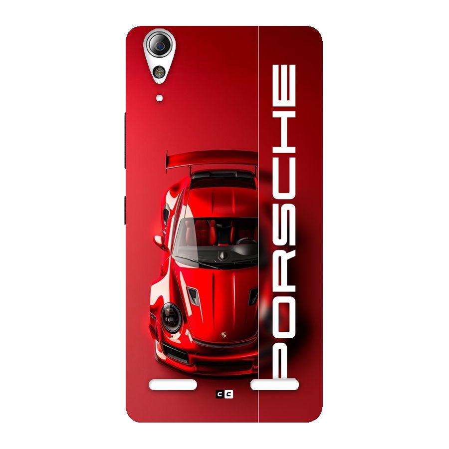 Red Porsche Back Case for Lenovo A6000
