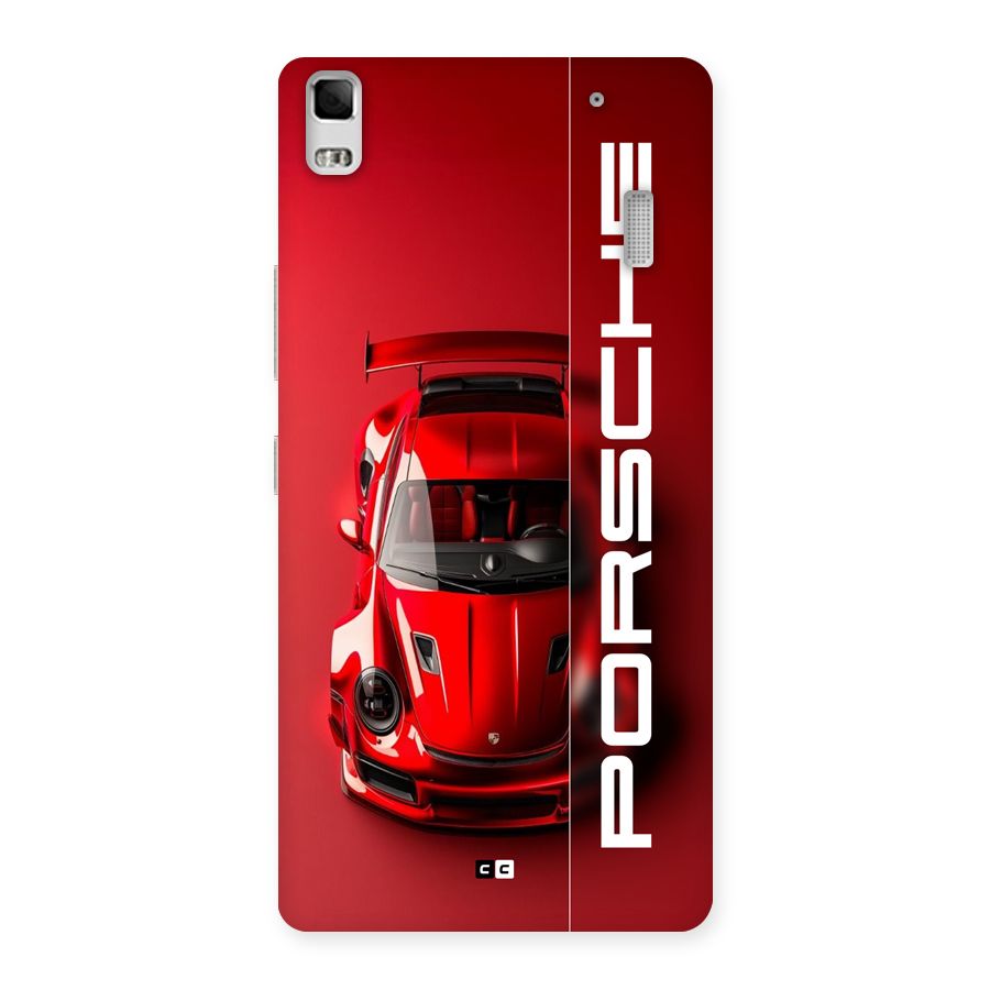 Red Porsche Back Case for Lenovo K3 Note