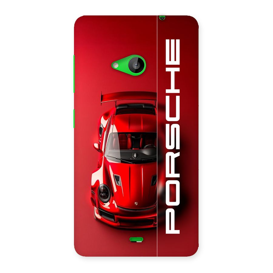 Red Porsche Back Case for Lumia 535