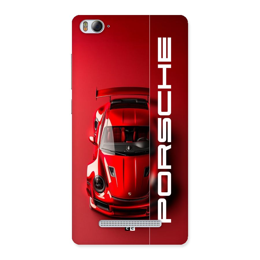 Red Porsche Back Case for Mi4i