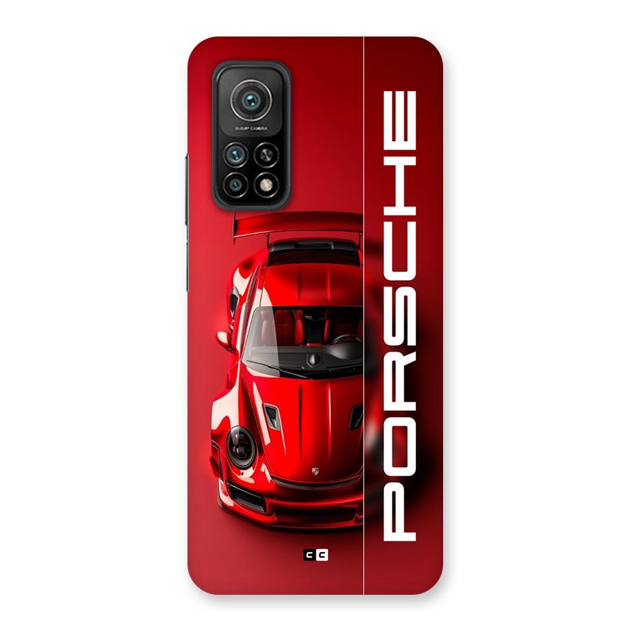Red Porsche Back Case for Mi 10T Pro 5G