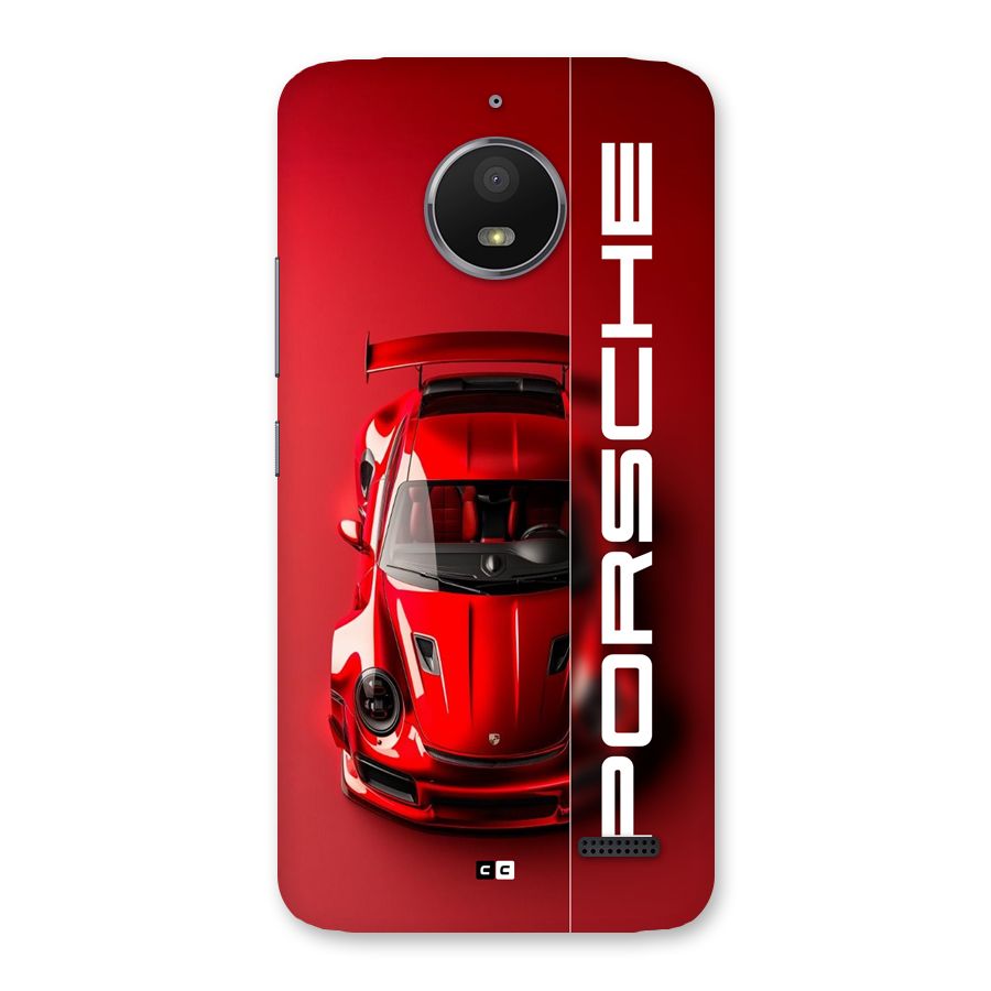 Red Porsche Back Case for Moto E4