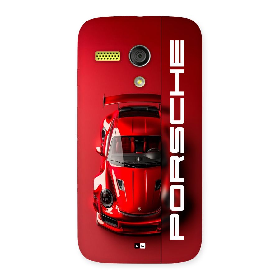 Red Porsche Back Case for Moto G