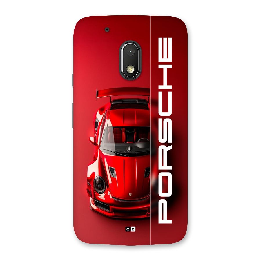 Red Porsche Back Case for Moto G4 Play