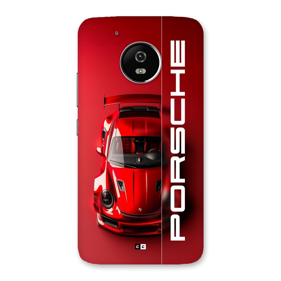 Red Porsche Back Case for Moto G5