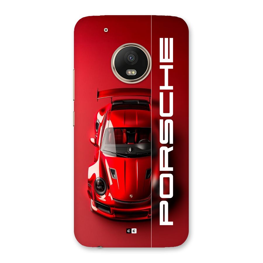 Red Porsche Back Case for Moto G5 Plus