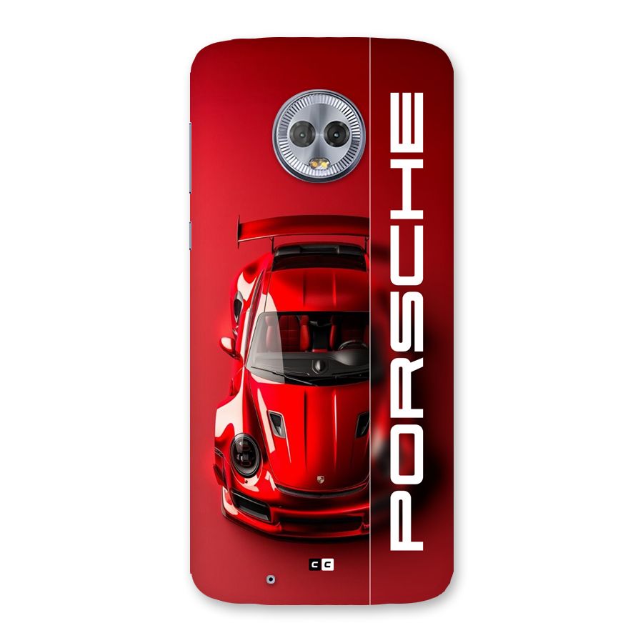 Red Porsche Back Case for Moto G6