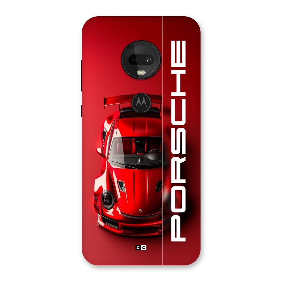 Red Porsche Back Case for Moto G7