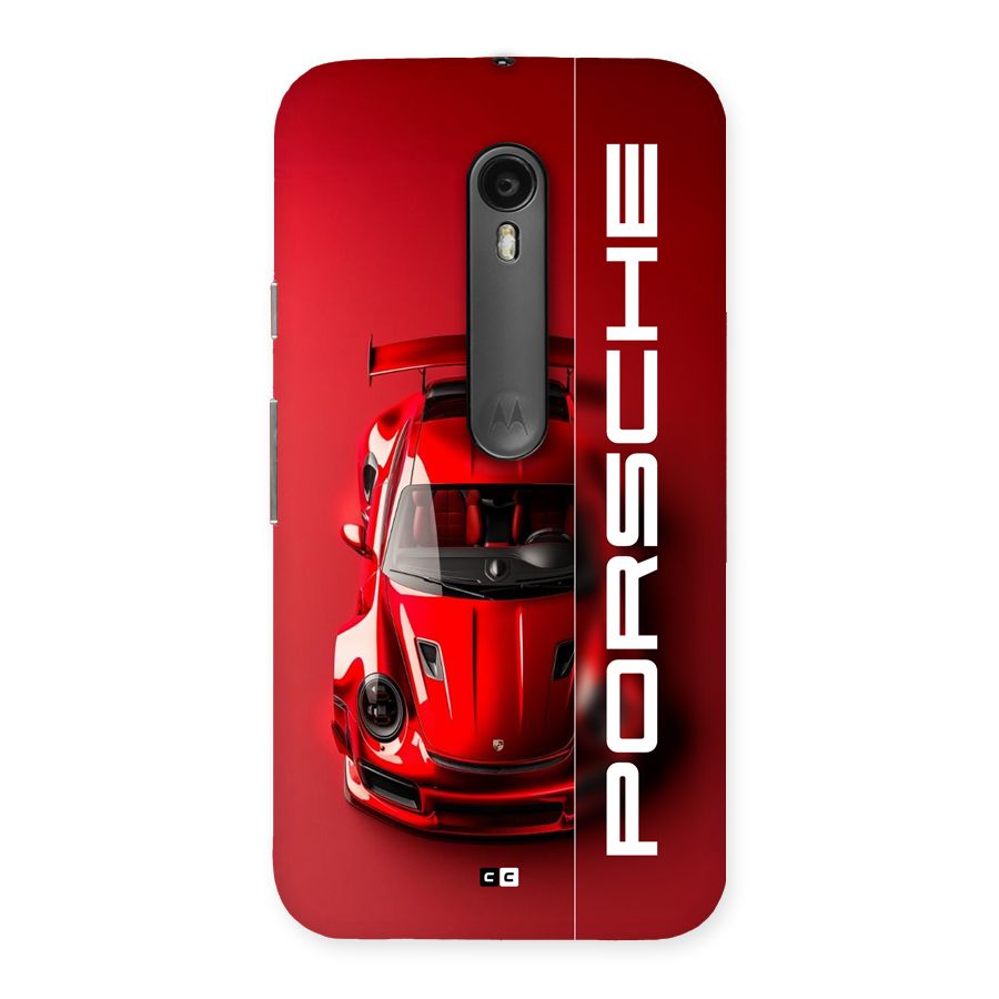 Red Porsche Back Case for Moto G Turbo