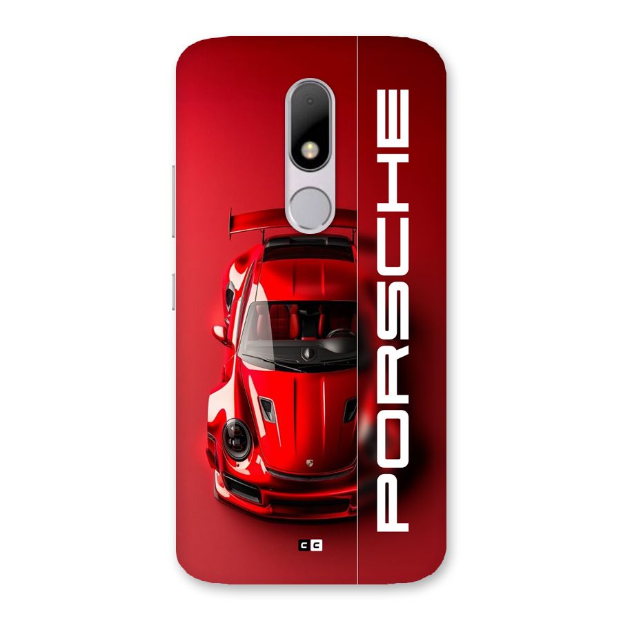 Red Porsche Back Case for Moto M