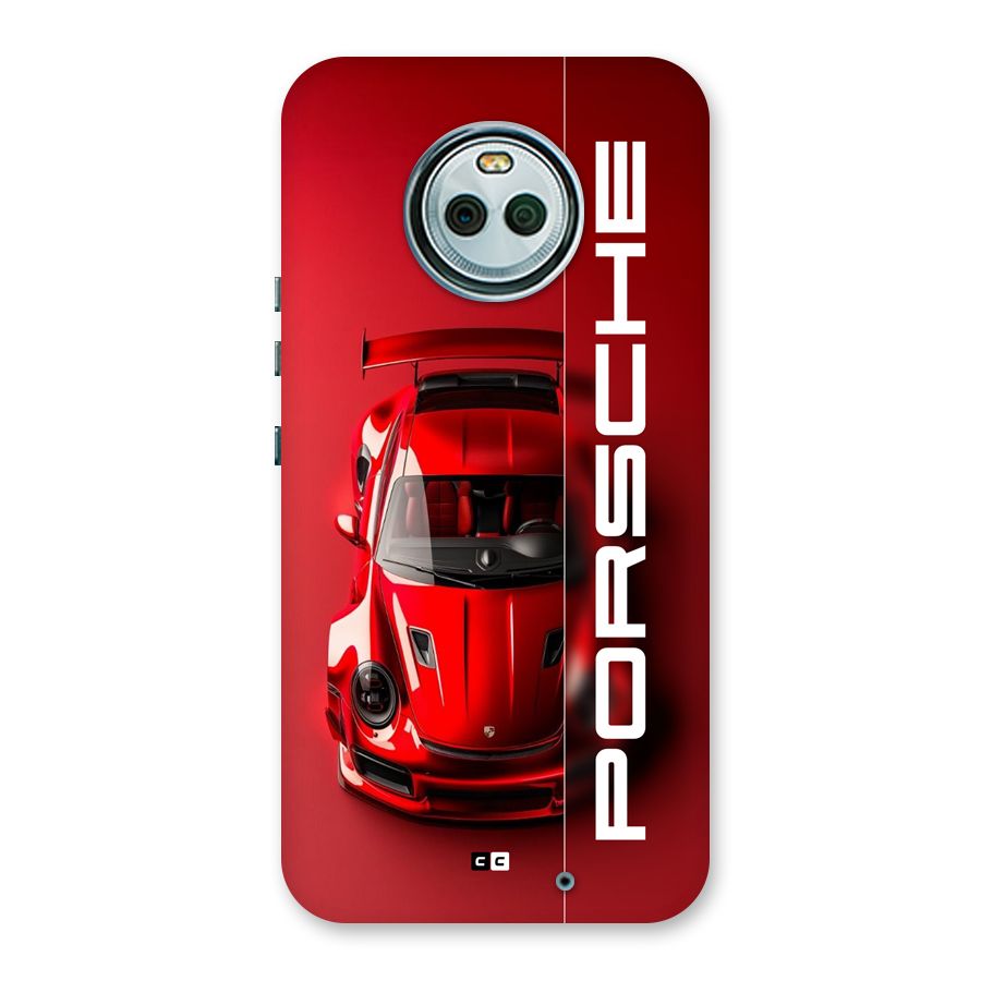Red Porsche Back Case for Moto X4