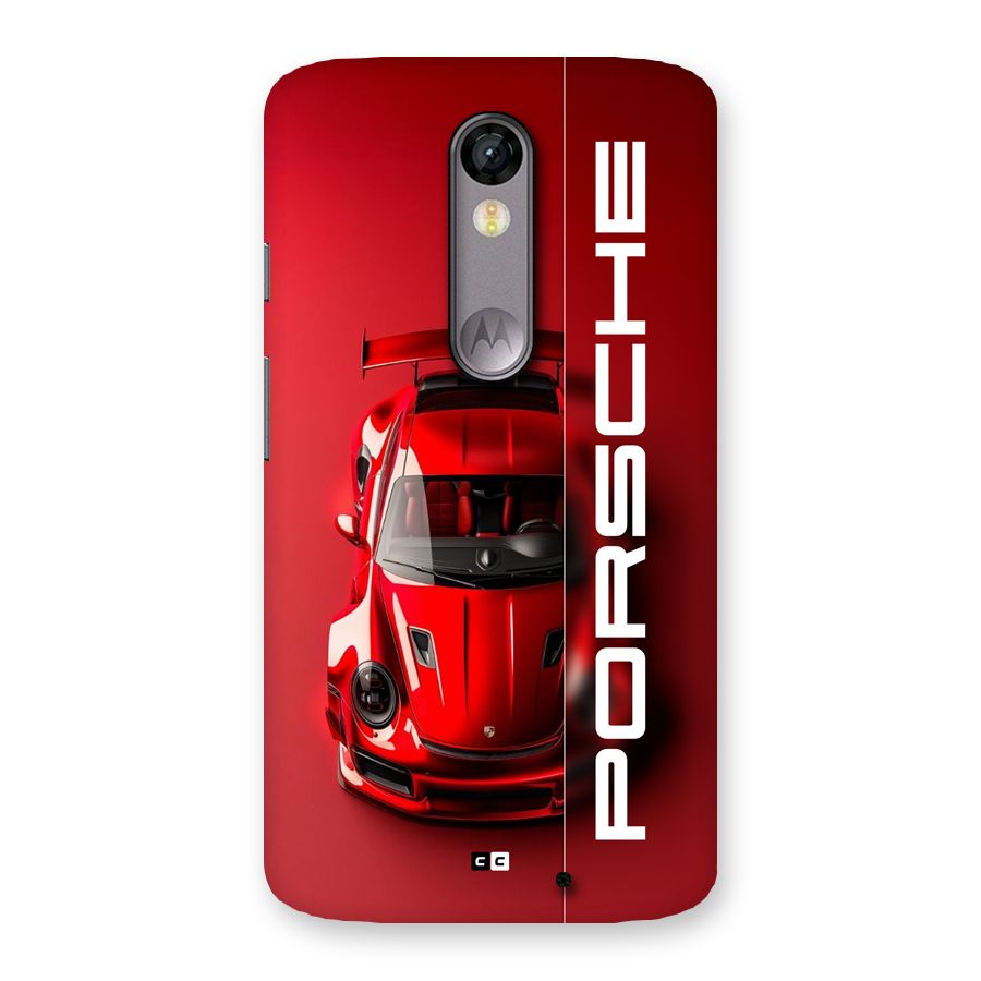 Red Porsche Back Case for Moto X Force