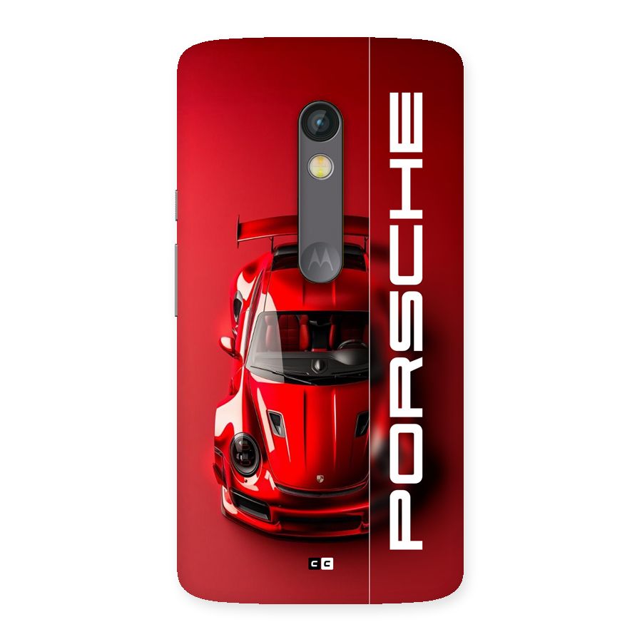 Red Porsche Back Case for Moto X Play