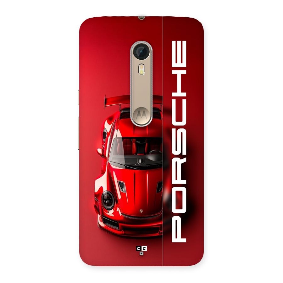 Red Porsche Back Case for Moto X Style