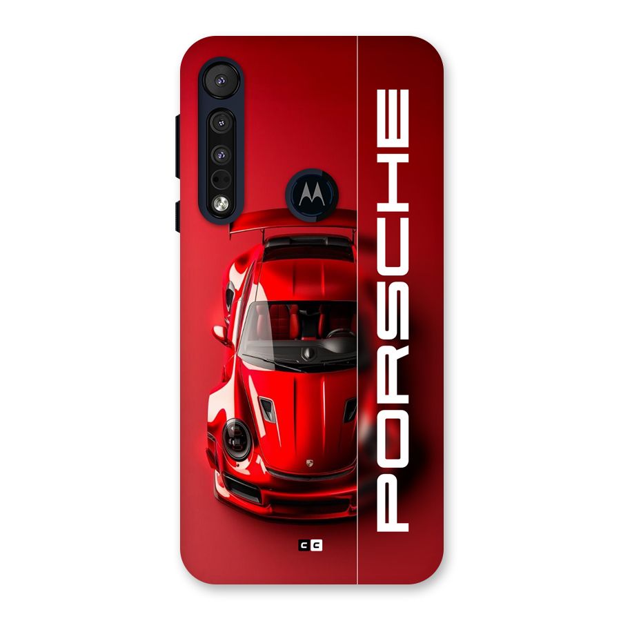 Red Porsche Back Case for Motorola One Macro