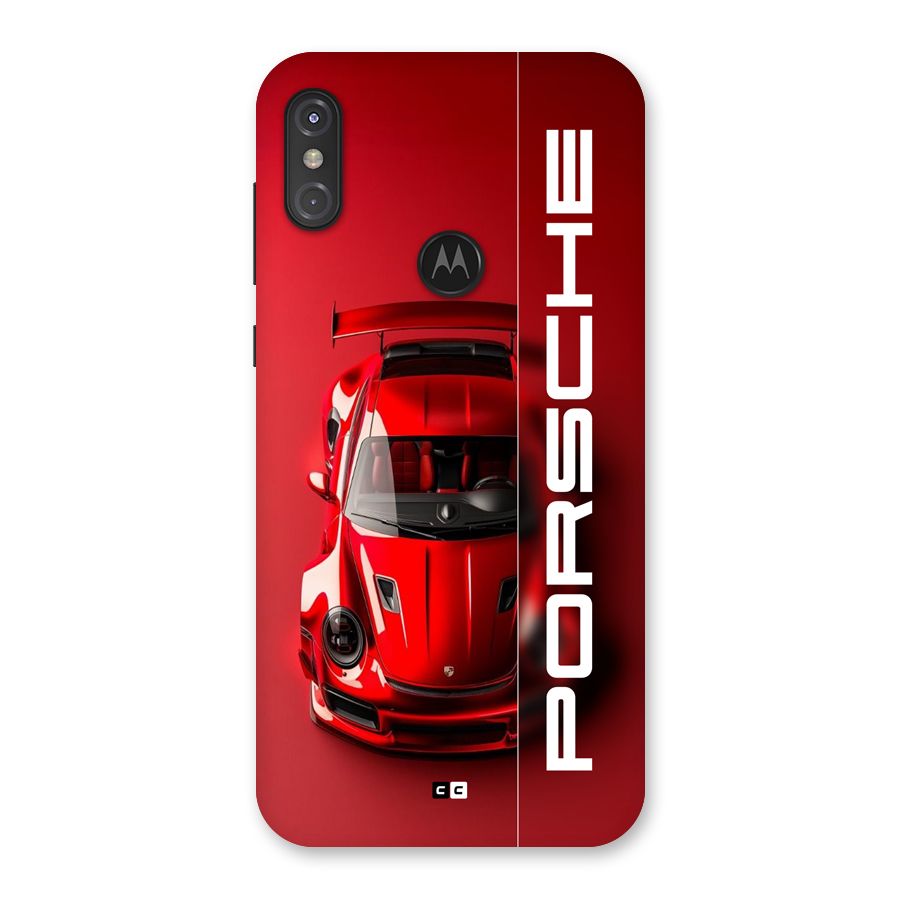 Red Porsche Back Case for Motorola One Power