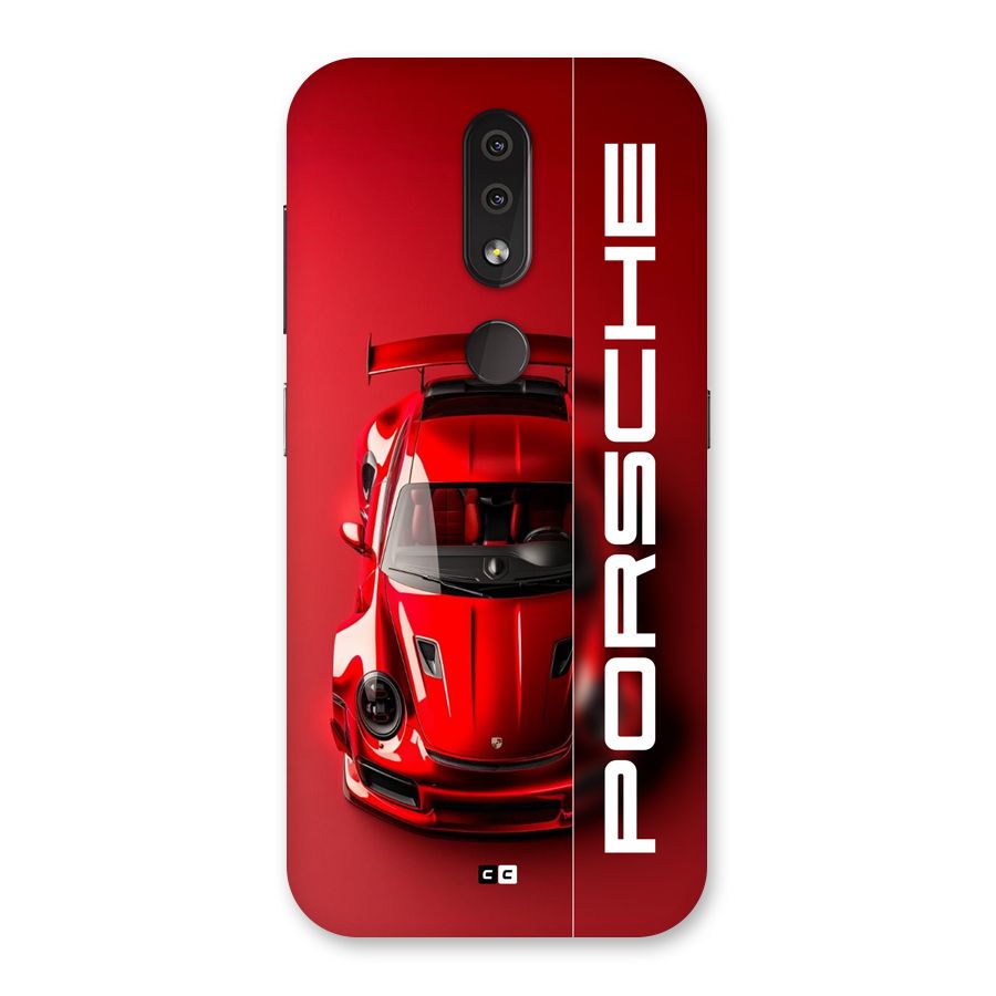 Red Porsche Back Case for Nokia 4.2