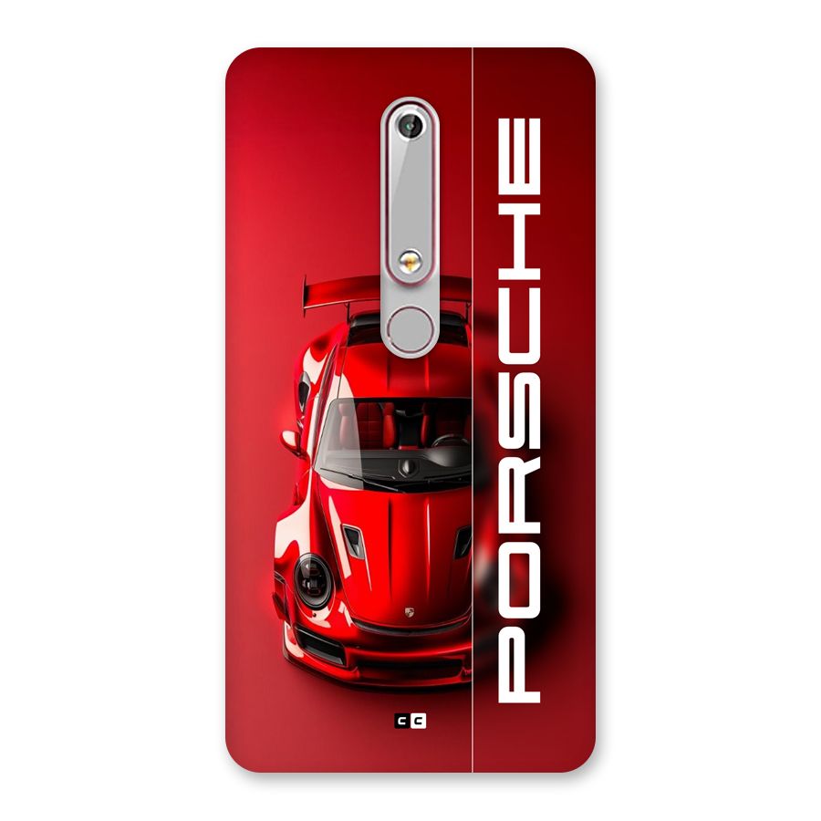 Red Porsche Back Case for Nokia 6.1