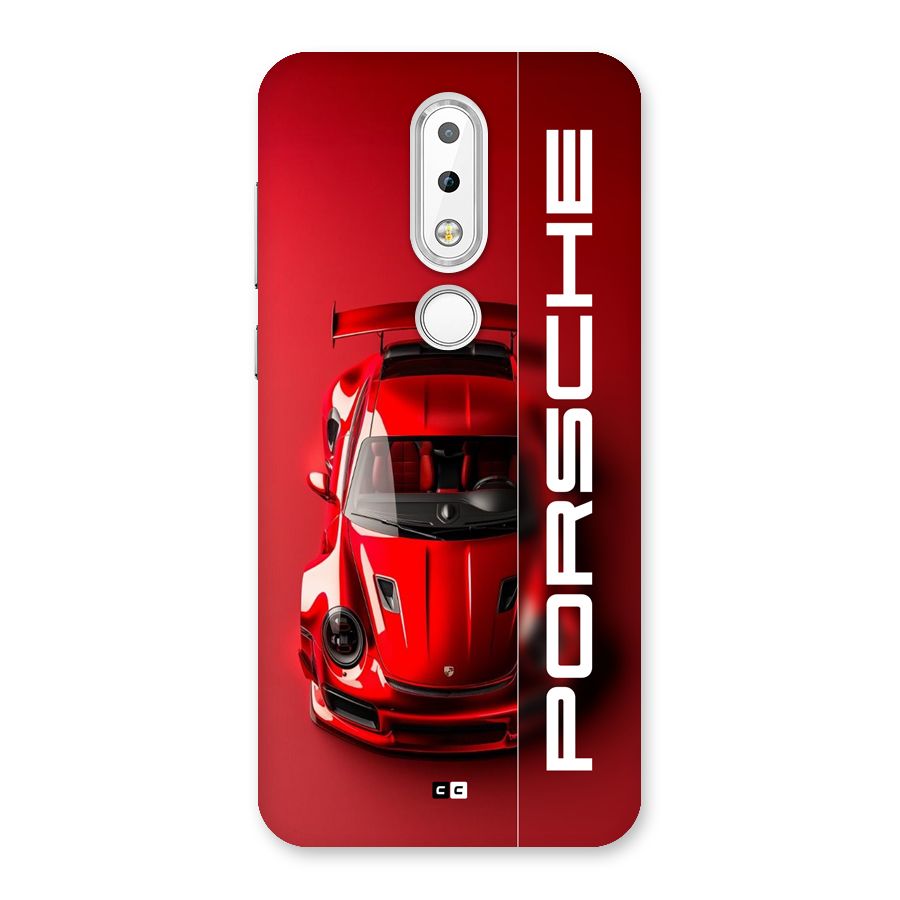 Red Porsche Back Case for Nokia 6.1 Plus