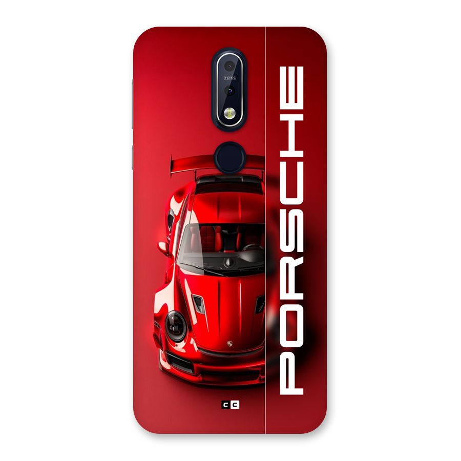Red Porsche Back Case for Nokia 7.1