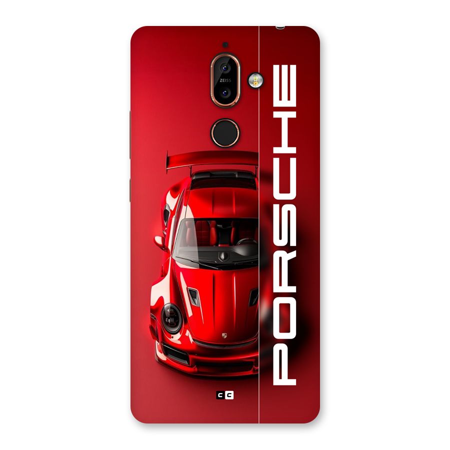 Red Porsche Back Case for Nokia 7 Plus