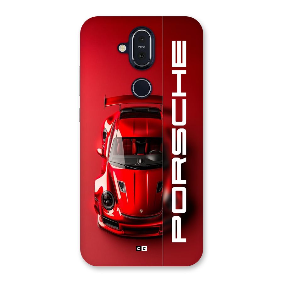 Red Porsche Back Case for Nokia 8.1