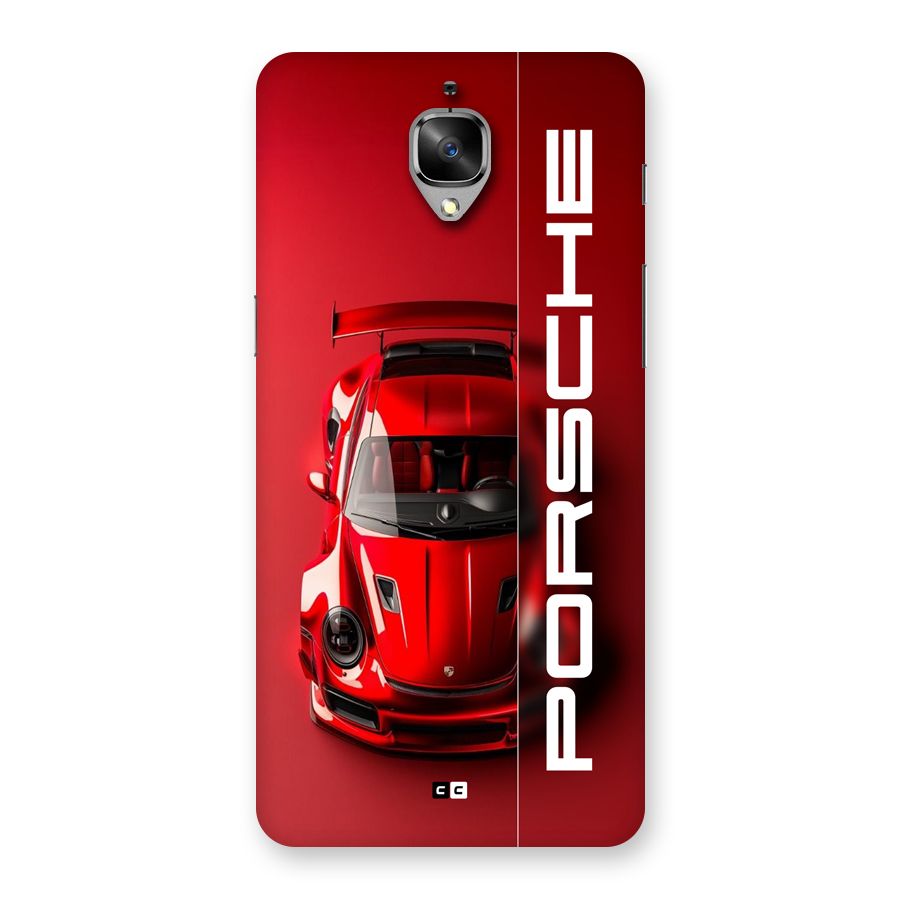 Red Porsche Back Case for OnePlus 3T