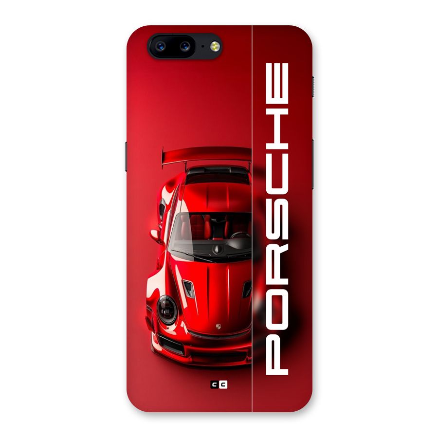 Red Porsche Back Case for OnePlus 5