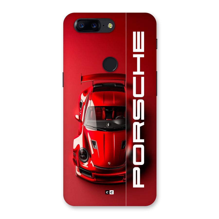 Red Porsche Back Case for OnePlus 5T