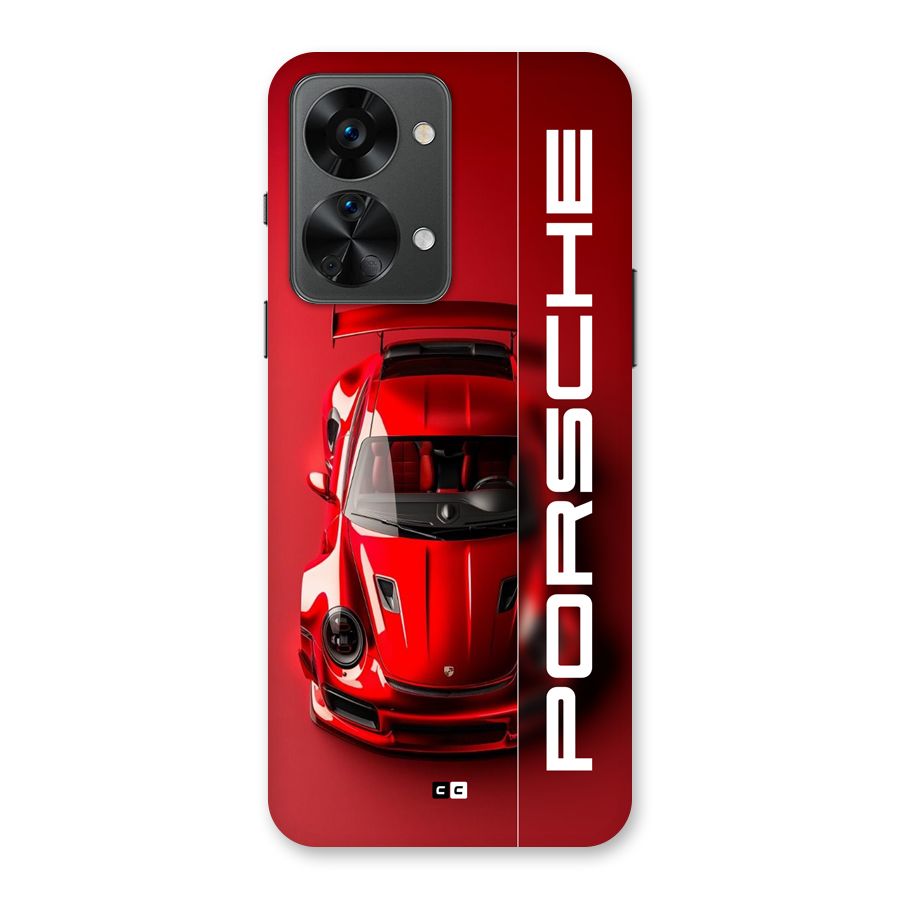 Red Porsche Back Case for OnePlus Nord 2T