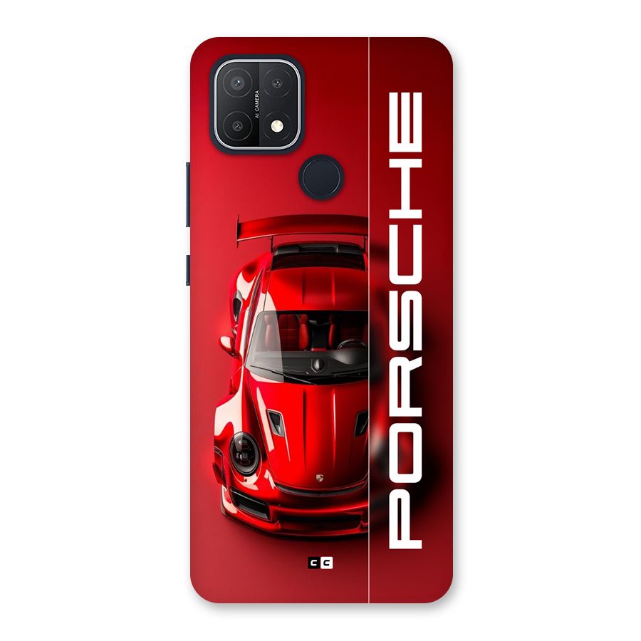 Red Porsche Back Case for Oppo A15s