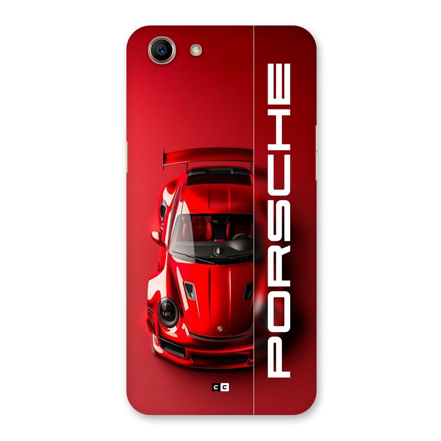 Red Porsche Back Case for Oppo A83 (2018)