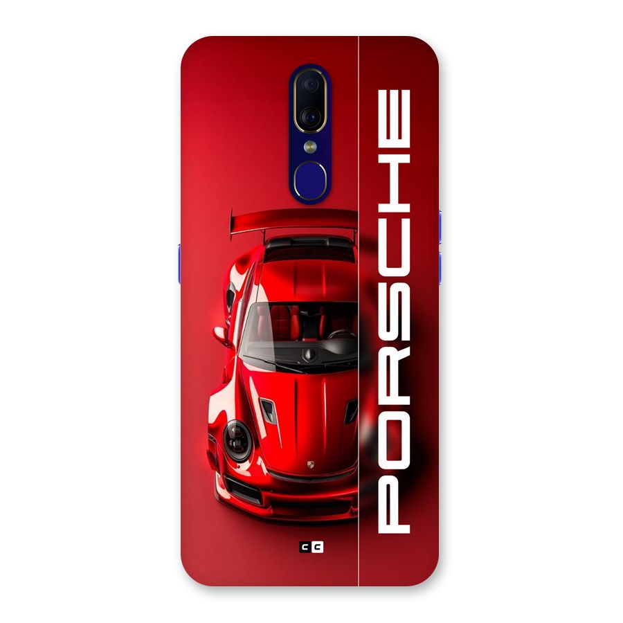 Red Porsche Back Case for Oppo A9