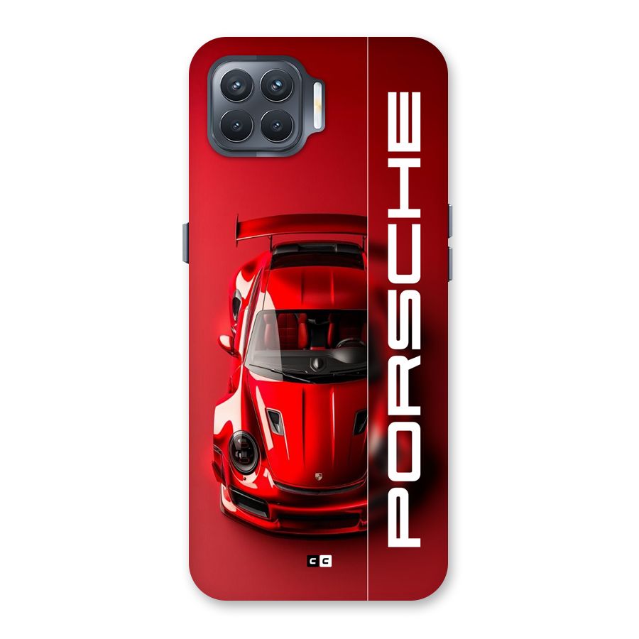 Red Porsche Back Case for Oppo F17 Pro