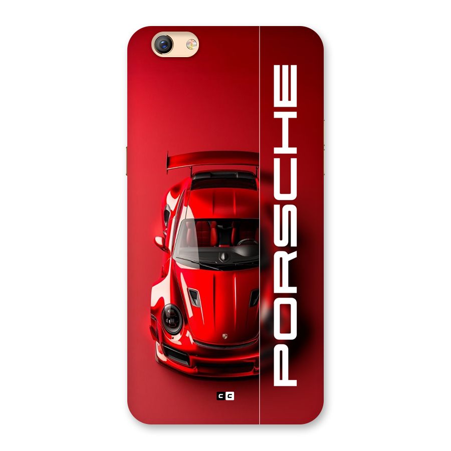 Red Porsche Back Case for Oppo F3 Plus