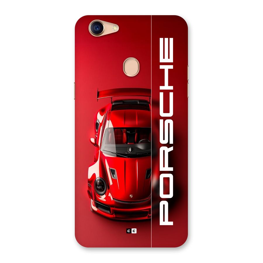 Red Porsche Back Case for Oppo F5