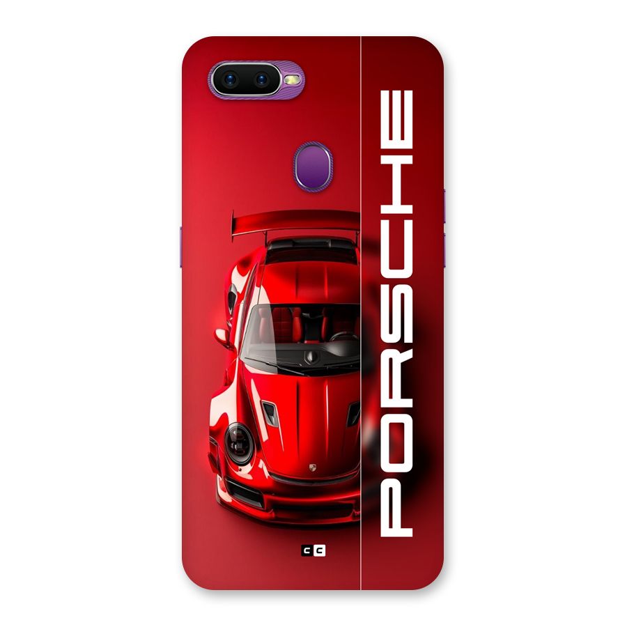 Red Porsche Back Case for Oppo F9