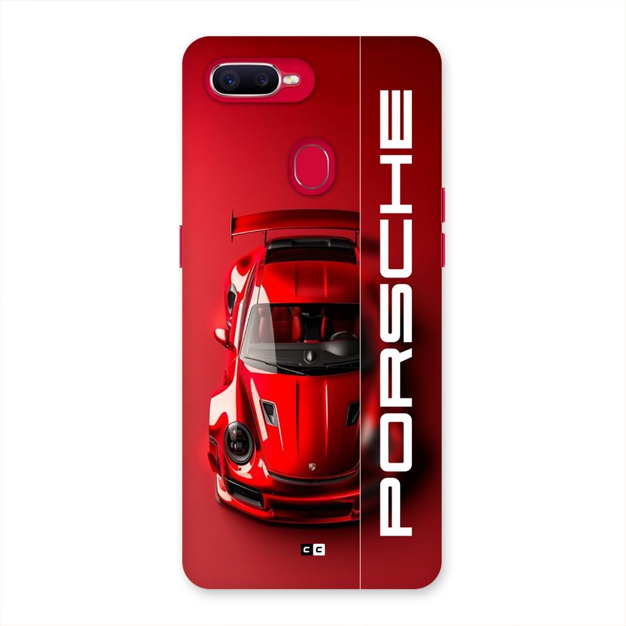 Red Porsche Back Case for Oppo F9 Pro